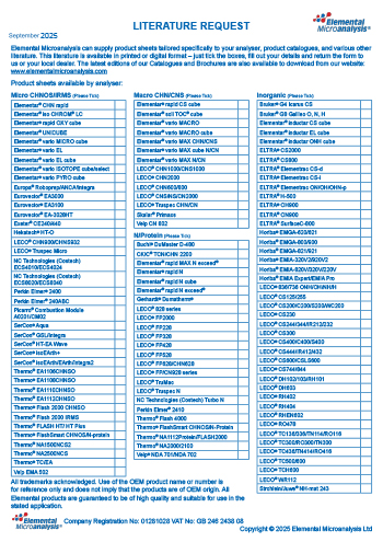 Literature Request Form